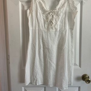White sundress spaghetti strap large